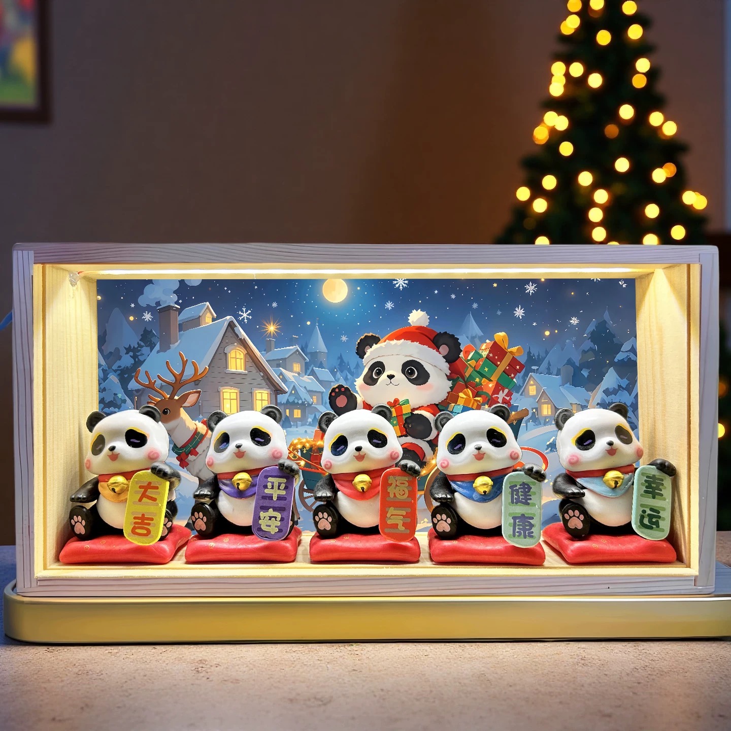 Panda-Themed Night Light Souvenir