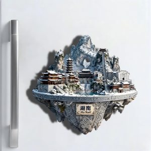 China Landmarks Fridge Magnet Collection – Featuring Tianmen Mountain, the Forbidden City, and Chongqing